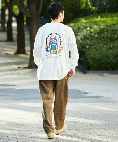 COLEMAN(コールマン)の「別注 ランタンアイコン バックプリント L/S TEE(その他・メンズ・ホワイト/グレー/チャコールグレー/ダークブラウン・M)」の5枚目の写真