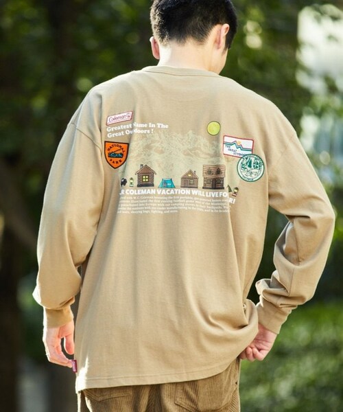 COLEMAN(コールマン)の「別注 雪山 バックプリント L/S TEE(その他・メンズ・ホワイト/グレー/チャコールグレー/ダークブラウン・M)」の7枚目の写真