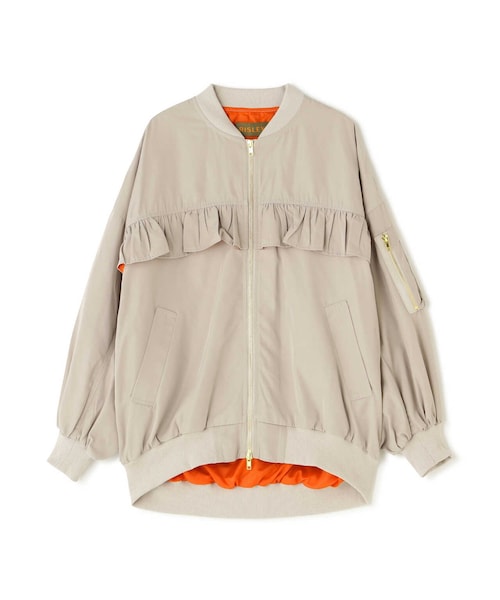 リズレー バックフリルMA1 カーキ 50%OFF】＜RISLEY＞ バックフリルMA－1ブルゾン | s.cute