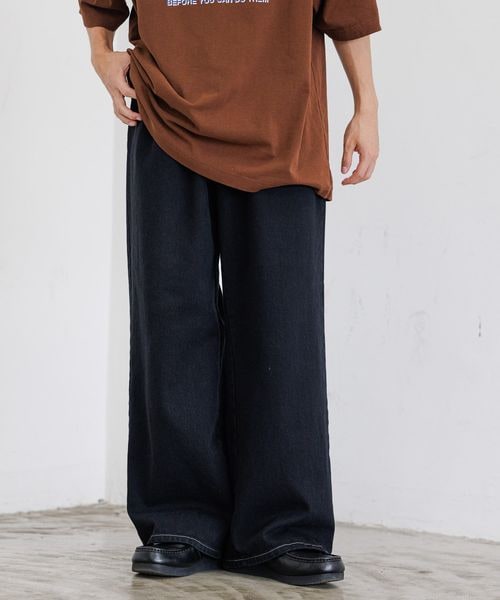 PAGEBOY（ページボーイ）の「ステッチタックワイドパンツ