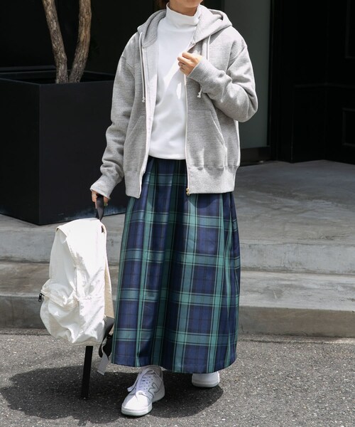 FORK&SPOON（フォークアンドスプーン）の「FORK&SPOON タートルネックカットソー（トップス・レディース・OFF/BLACK・1）」の10枚目の写真