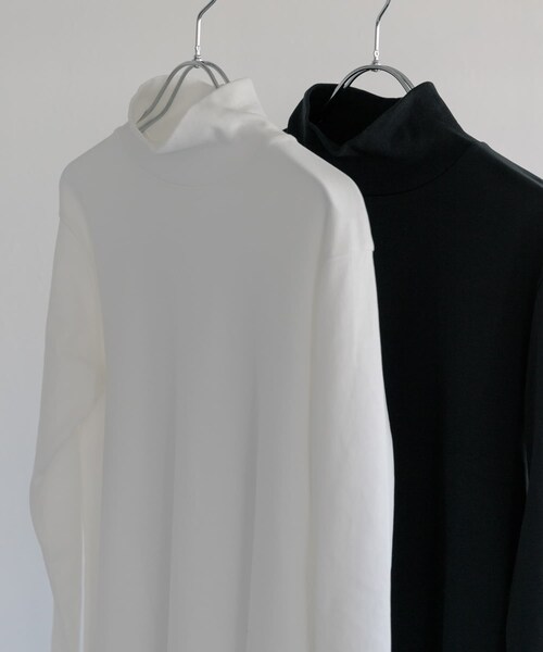 FORK&SPOON（フォークアンドスプーン）の「FORK&SPOON タートルネックカットソー（トップス・レディース・OFF/BLACK・1）」の17枚目の写真