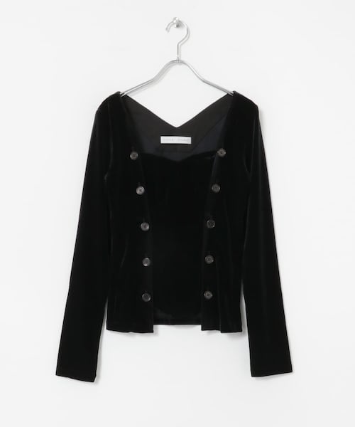 トップス Stomacher Velour Top Yohei Ohno YOHEI OHNO Stomacher Velour Top - VONDOT｜レディースセレクト