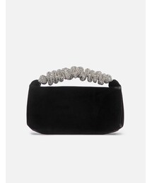 Scrunchie Mini Bag In Velvet Crystal