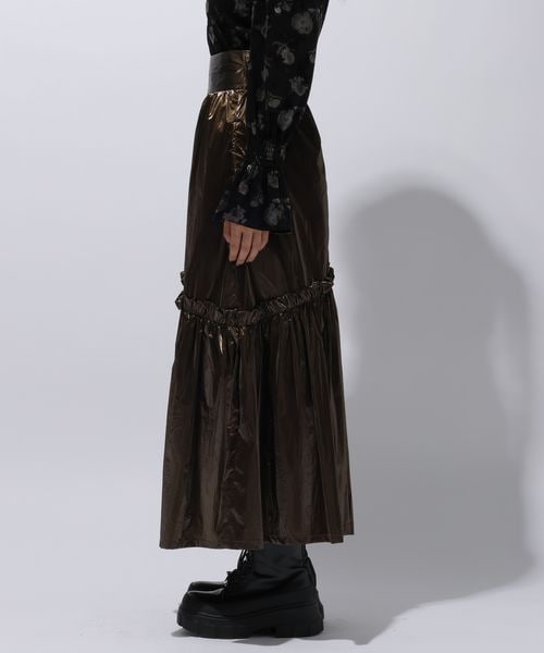 HARE（ハレ）の「メタリックギャザースカート（）」 - WEAR