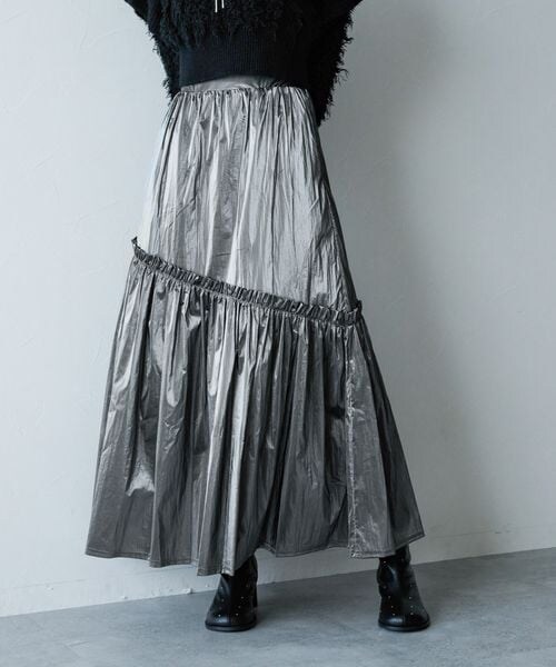 HARE（ハレ）の「メタリックギャザースカート（）」 - WEAR