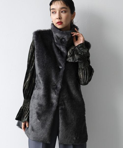 HARE（ハレ）の「ファーキリカエスタンドベスト（）」 - WEAR