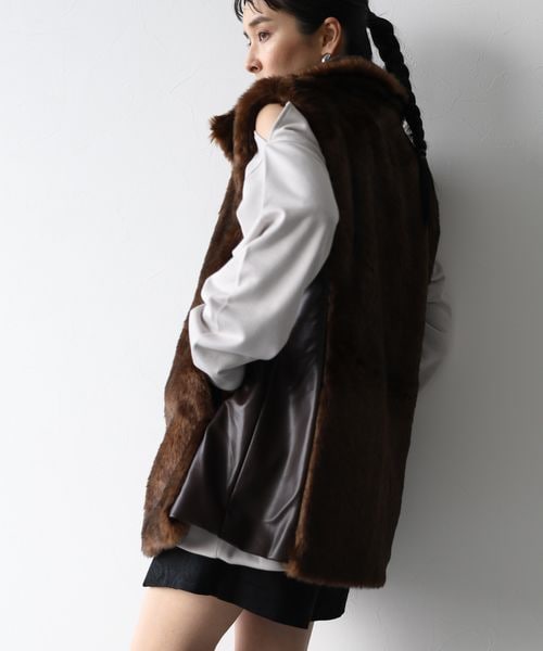 HARE（ハレ）の「ファーキリカエスタンドベスト（）」 - WEAR