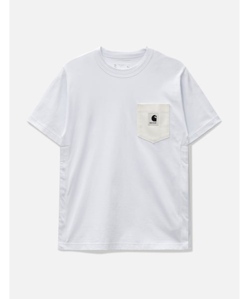 sacaiホワイト Tシャツ 五分袖 ポケット付き sacai: ホワイト コットン ジャージ Tシャツ | SSENSE 日本