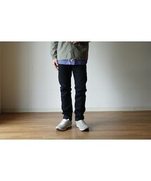 MANUAL ALPHABET | Manual alphabet マニュアルアルファベット 12oz BLACK SLIM DENIM PANTS ブラックスリムデニムパンツ MEN'S メンズ(デニムパンツ)