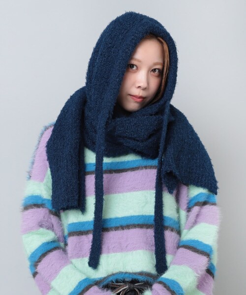 早トク10倍【10月下旬納期】E4951 フードマフラー