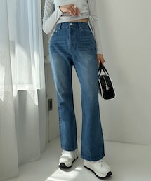 OLIVE des OLIVE | 【4サイズ展開あり】セミフレアデニムパンツ(デニムパンツ)
