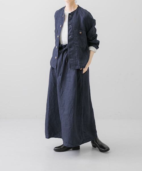 Vlas Blomme(ヴラスブラム)の「Vlas Blomme KL Denim スカート(スカート・レディース・Navy・FREE)」の5枚目の写真