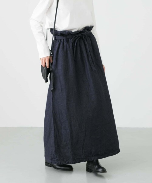 Vlas Blomme(ヴラスブラム)の「Vlas Blomme KL Denim スカート(スカート・レディース・Navy・FREE)」の6枚目の写真
