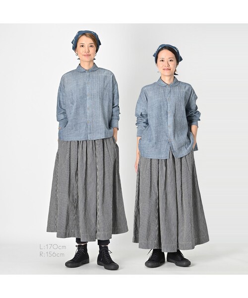 45R（フォーティファイブアール）の「麦デニムのイージースカート