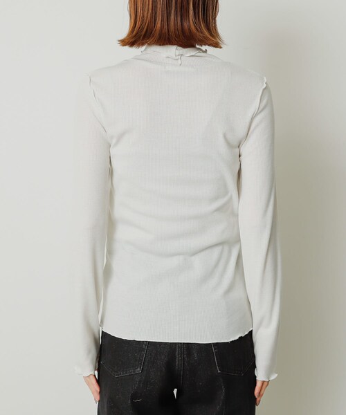 SENSE OF PLACE by URBAN RESEARCH（センスオブプレイスバイアーバンリサーチ）の「メローハイネックトップ（トップス・レディース・OFF WHITE/CHARCOAL/BLACK/ORANGE・one）」の11枚目の写真