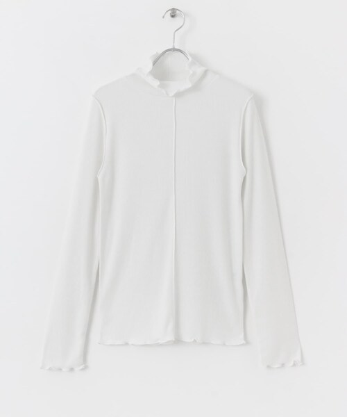 SENSE OF PLACE by URBAN RESEARCH（センスオブプレイスバイアーバンリサーチ）の「メローハイネックトップ（トップス・レディース・OFF WHITE/CHARCOAL/BLACK/ORANGE・one）」の14枚目の写真