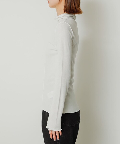 SENSE OF PLACE by URBAN RESEARCH（センスオブプレイスバイアーバンリサーチ）の「メローハイネックトップ（トップス・レディース・OFF WHITE/CHARCOAL/BLACK/ORANGE・one）」の10枚目の写真