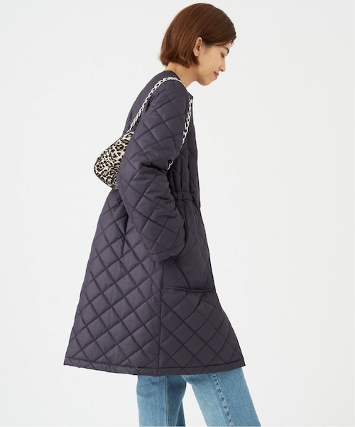 IENA（イエナ）の「《予約》ノーカラーキルティングコート