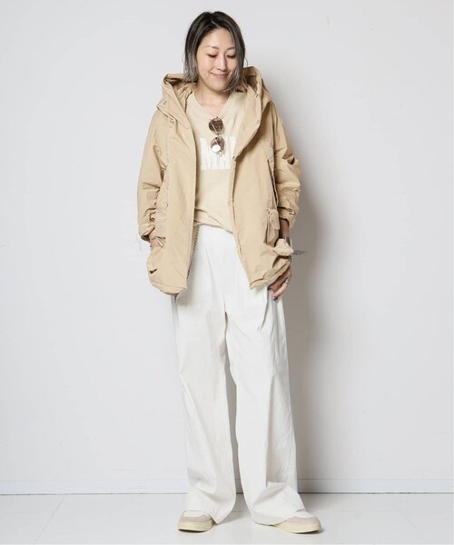 DEUXIEME CLASSE - 定価5.2万 2023AW ミューズ ドゥーズィエムクラス レミレリーフ REMI RELIEF フードショート丈 ブルゾン M/ベージュ 【2400014375879】 MUSE de Deuxieme classe（ミューズデドゥーズィエムクラス）の