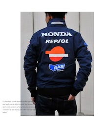 SO（エスオー）の「GAS×HONDA×REPSOL レーシングナイロンジャケット