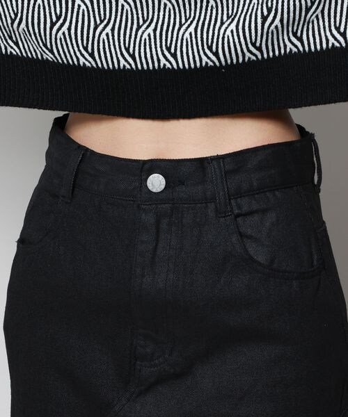 PAGEBOY（ページボーイ）の「コーティングデニムスカート（スカート・レディース・ブラック09・S/M）」の15枚目の写真