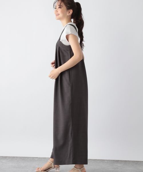 ⭐︎新品未使用⭐︎ GLOBAL WORKリネンライクサロペ GLOBAL WORK（グローバルワーク）の「リネンライクサロペット