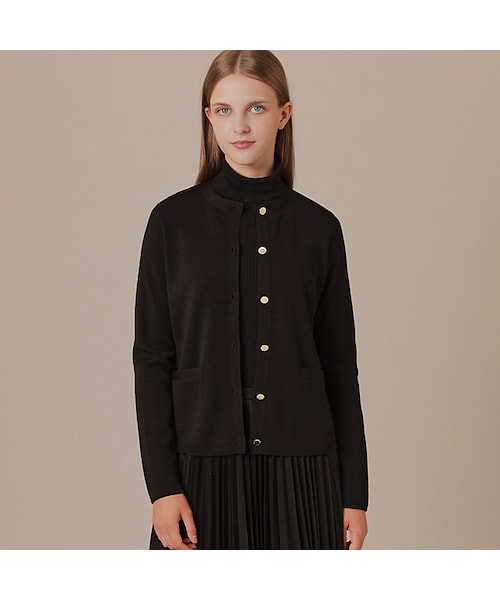 MACKINTOSH LONDON コットンモダールリブカーディガンLサイズ