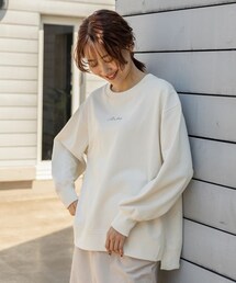 GLOBAL WORK（グローバルワーク）の「お手入れらくらくプリント長袖（その他）」