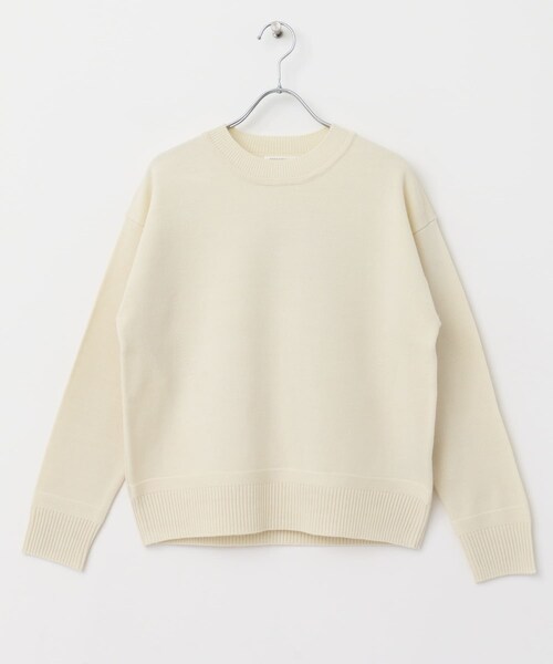 FORK&SPOON（フォークアンドスプーン）の「『洗濯可』FORK&SPOON ウーステッドヤーンクルーネックニット（トップス・レディース・IVORY/RED/BLKxIVO/DARKBLUE・1）」の22枚目の写真