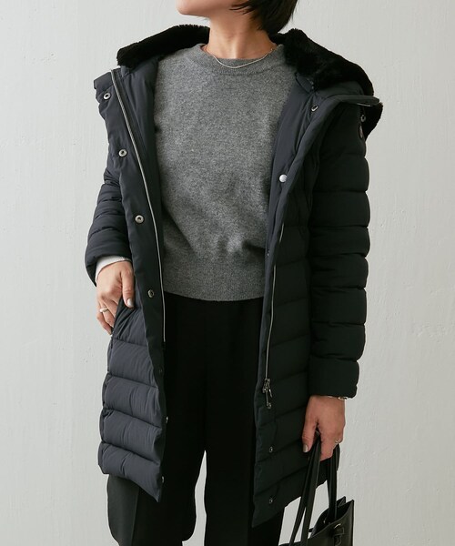 コラージュ ガリャルダガランテ 【軽量コート】ノーカラーダウンコート COLLAGE GALLARDAGALANTE ダウンコート ダウンジャケット ノー