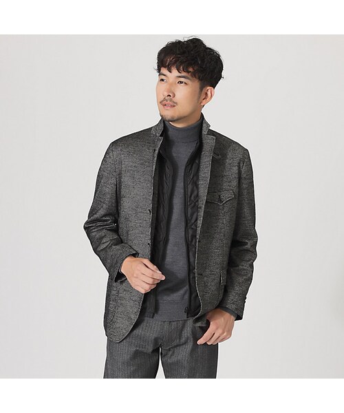 THE SCOTCH HOUSE(スコッチハウス)の「対象商品(ジャケット/アウター・レディース・チャコールグレー・M/L/LL)」の1枚目の写真