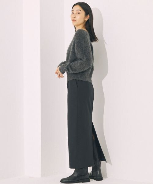 美品　BABYLONE バビロン ラクーンオフショルダーニット　ブラック 美品 BABYLONE バビロン ラクーンオフショルダーニット ブラック