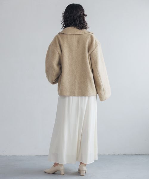 A part by（アパートバイ）の「ヘリンボーンモヘアコート/WEB先行予約