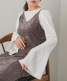 Kastane | 袖ティアードプルオーバー(Tシャツ/カットソー)