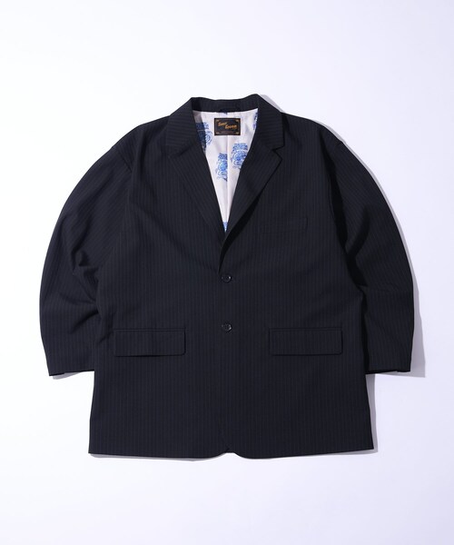 WHO'S WHO gallery（フーズフーギャラリー）の「【Sourcream麻雀倶楽部】ルーズテーラードJKT（セットアップ対応商品）（テーラードジャケット・メンズ・ブラック/ブラックその他1/ブラックその他2・F）」の2枚目の写真