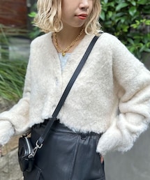 CIAOPANIC | 2WAYショート丈スーパーシャギーニットカーディガン(ニット/セーター)