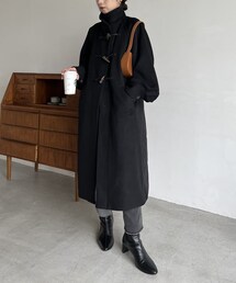 CAPRICIEUX LE'MAGE | 【サイズ展開あり】キルト切替ダッフルコート(ジャージ)