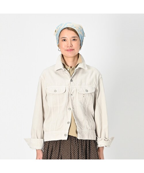 タグ付✨45R 12ウェルコーデュロイの908山比古比女ジャン　R刺繍 45R（フォーティファイブアール）の「12ウェルコーデュロイの908山比古