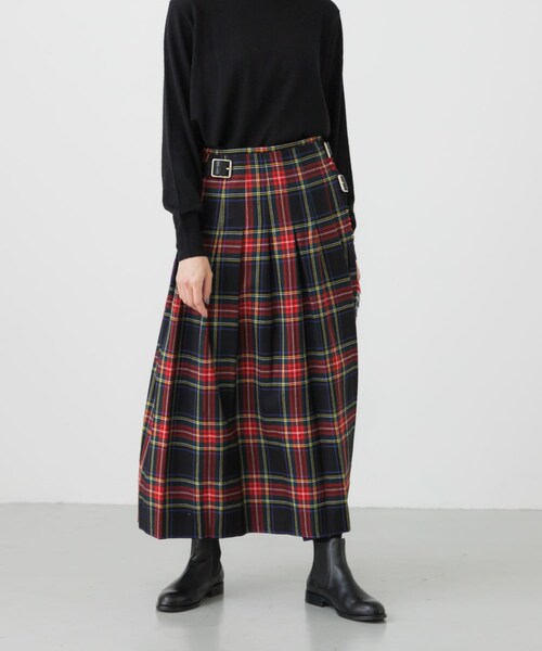 O'NEIL of DUBLIN（オニールオブダブリン）の「『別注』O’NEIL OF DUBLIN×かぐれ LOW WAIST 85 SKIRT（スカート・レディース・PRINCEOFWA/BLACKSTEWA・XS）」の6枚目の写真