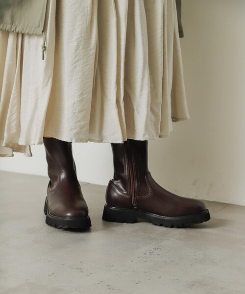 SENSE OF PLACE by URBAN RESEARCH（センスオブプレイスバイアーバンリサーチ）の「トラックソールブーツ（シューズ・レディース・IVORY/BLACK/BROWN・S/M/L）」の19枚目の写真