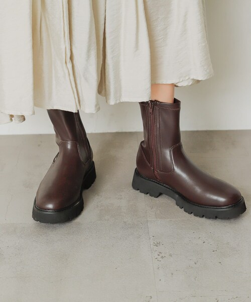 SENSE OF PLACE by URBAN RESEARCH（センスオブプレイスバイアーバンリサーチ）の「トラックソールブーツ（シューズ・レディース・IVORY/BLACK/BROWN・S/M/L）」の15枚目の写真