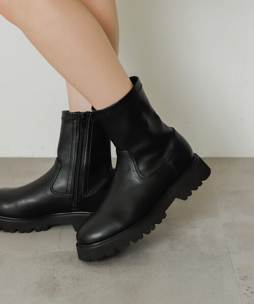 SENSE OF PLACE by URBAN RESEARCH（センスオブプレイスバイアーバンリサーチ）の「トラックソールブーツ（シューズ・レディース・IVORY/BLACK/BROWN・S/M/L）」の3枚目の写真