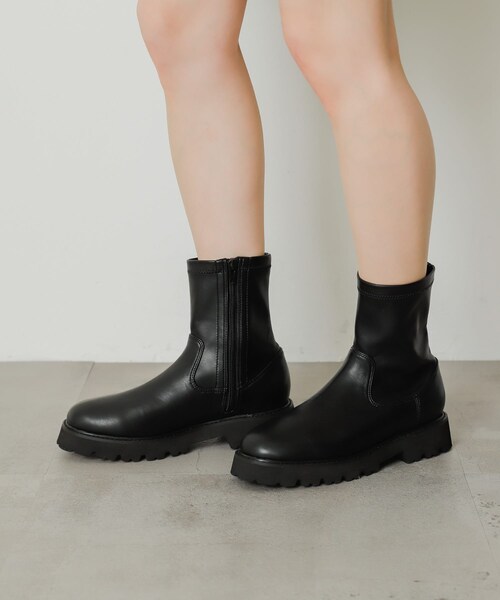 SENSE OF PLACE by URBAN RESEARCH（センスオブプレイスバイアーバンリサーチ）の「トラックソールブーツ（シューズ・レディース・IVORY/BLACK/BROWN・S/M/L）」の7枚目の写真