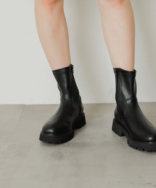 SENSE OF PLACE by URBAN RESEARCH（センスオブプレイスバイアーバンリサーチ）の「トラックソールブーツ（シューズ・レディース・IVORY/BLACK/BROWN・S/M/L）」の4枚目の写真