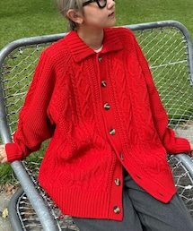 CIAOPANIC TYPY | 【ユニセックス】【Calm】ローゲージケーブルニットカーディガン(カーディガン/ボレロ)