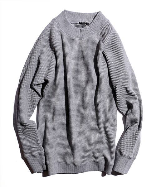 FREAK'S STORE(フリークスストア)の「モックネックワッフルプルオーバー(トップス・メンズ・ホワイト/グレー/ネイビー・M/L)」の5枚目の写真