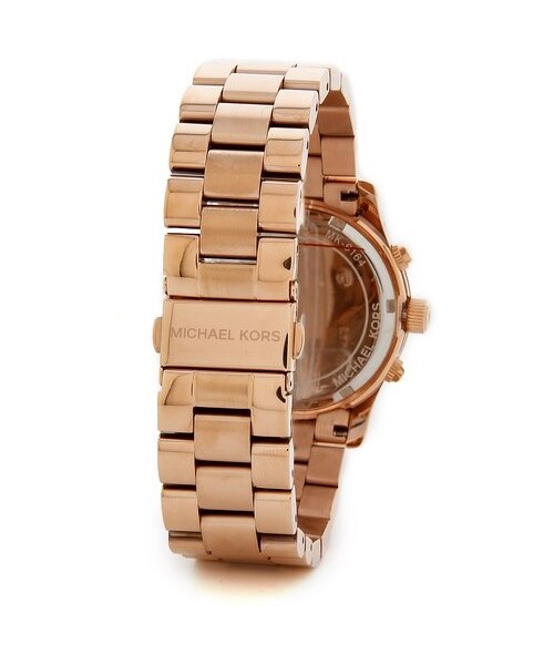 MICHAEL KORS(マイケルコース)の「Michael Kors Runway Watch(アナログ腕時計・レディース・Rose Gold/Blue・One Size)」の3枚目の写真