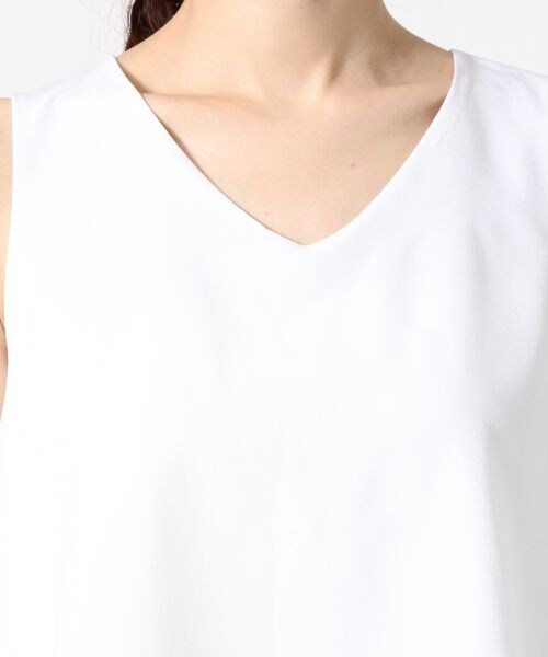 A part by(アパートバイ)の「【人気の3WAYセットアップ】Vネックノースリーブ*ガウチョセットアップ(パンツ・レディース・ホワイト/ベージュ/ネイビーブルー・M/L)」の8枚目の写真