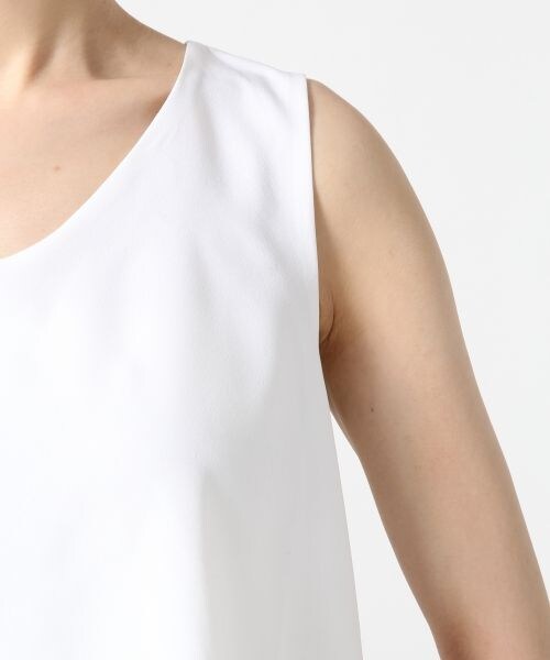 A part by(アパートバイ)の「【人気の3WAYセットアップ】Vネックノースリーブ*ガウチョセットアップ(パンツ・レディース・ホワイト/ベージュ/ネイビーブルー・M/L)」の9枚目の写真